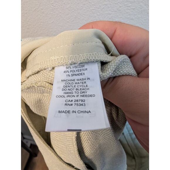 House of Harlow‎ 1960 Womens Dress Pants 6 Green Straight Leg Pleated Trousers - Picture 8 of 9